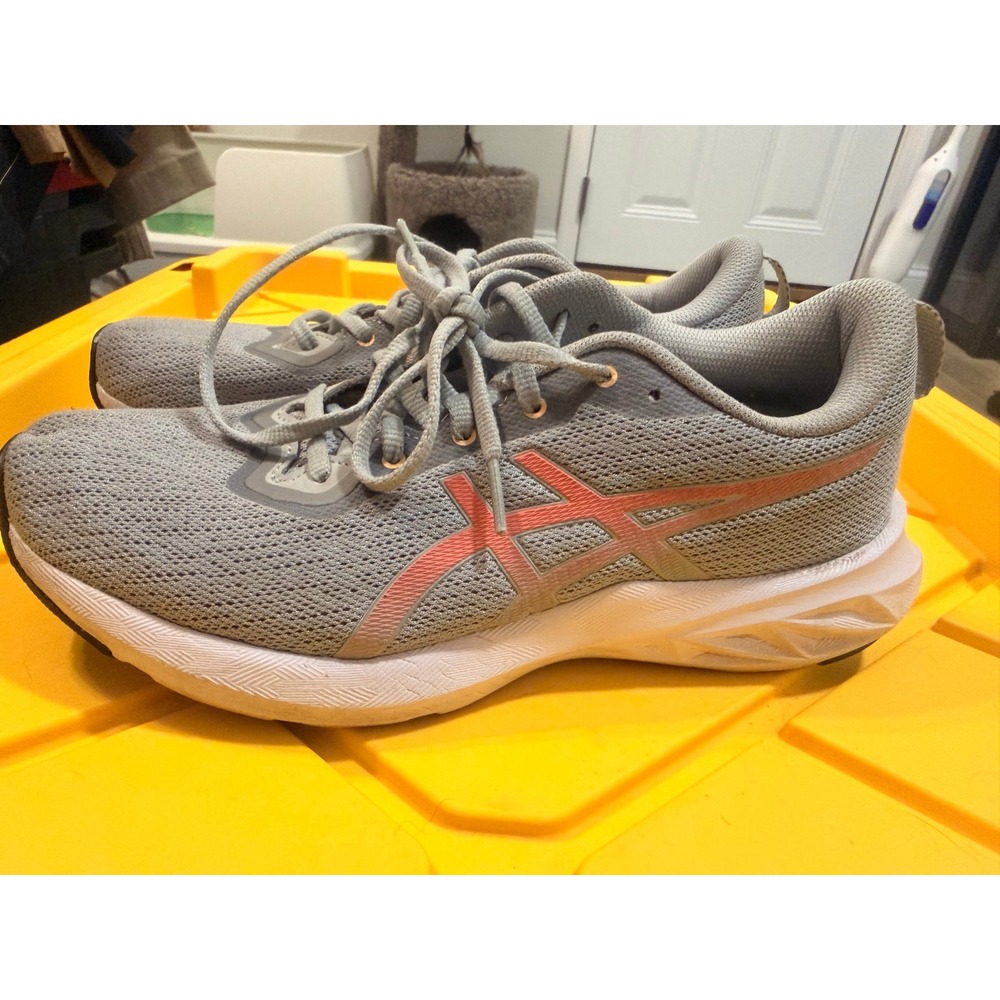 ASICS Jolt 3 Womens Running Shoes Grey Pink Mesh Athletic Sneakers 1012B179 Sz 9
